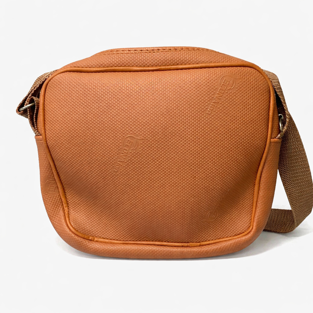 Textured Leather Look Crossbody Shoulder Bag