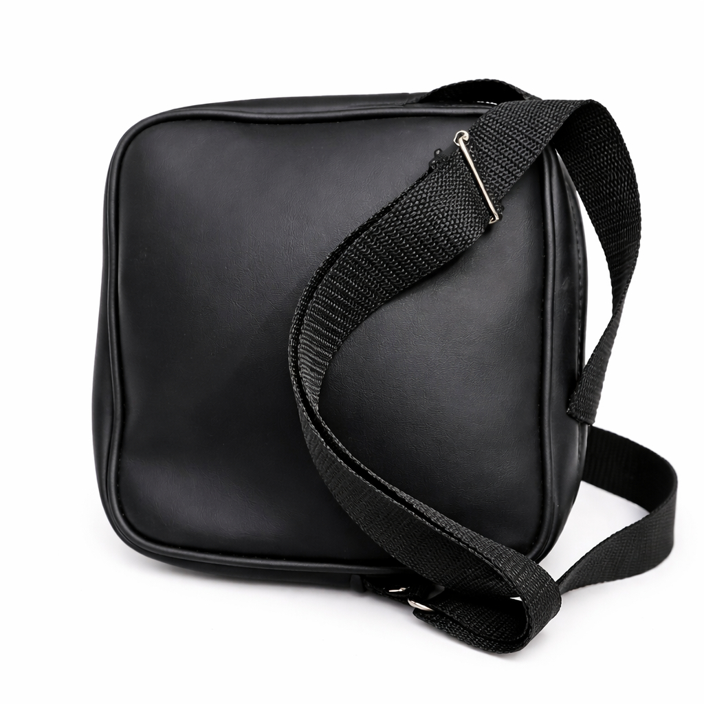 Textured Crossbody Shoulder Bag with Front Zip Pocket