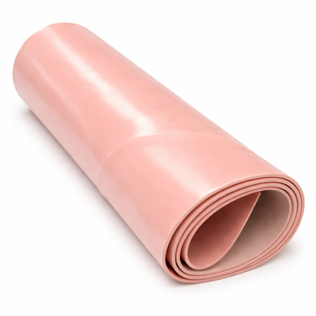 Premium Blush Pink Synthetic Leather Fabric