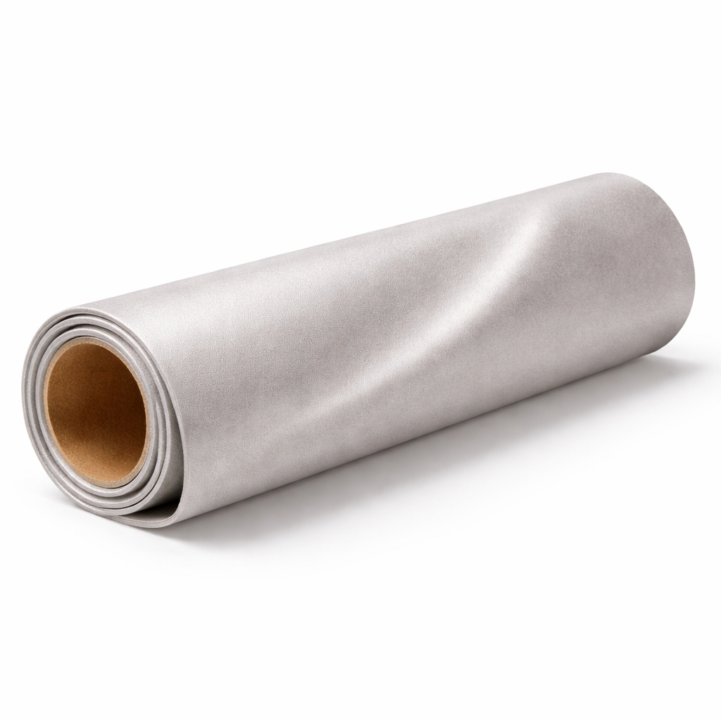 Premium Pearl Silver Synthetic Leather Fabric