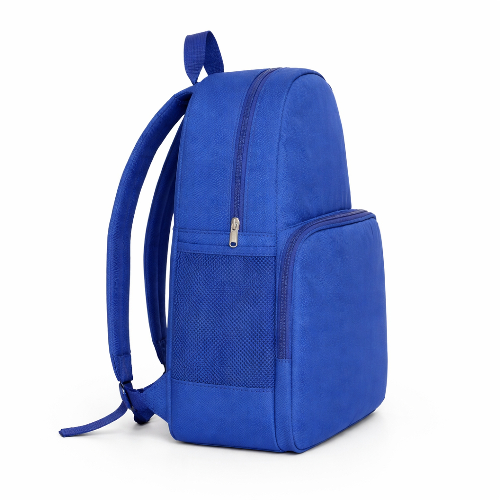 Durable Multi Compartment blue school backpack