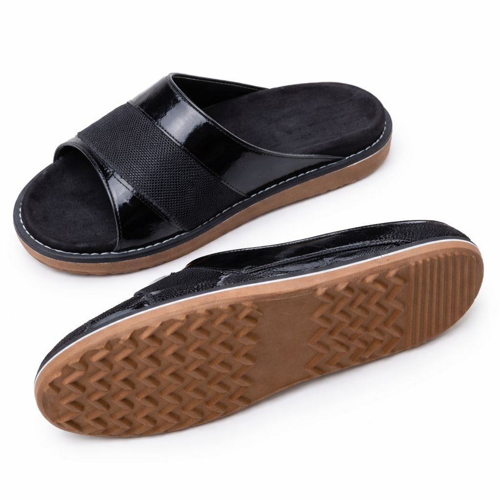 Mens Casual Slip On Slide Sandals with Textured Sole