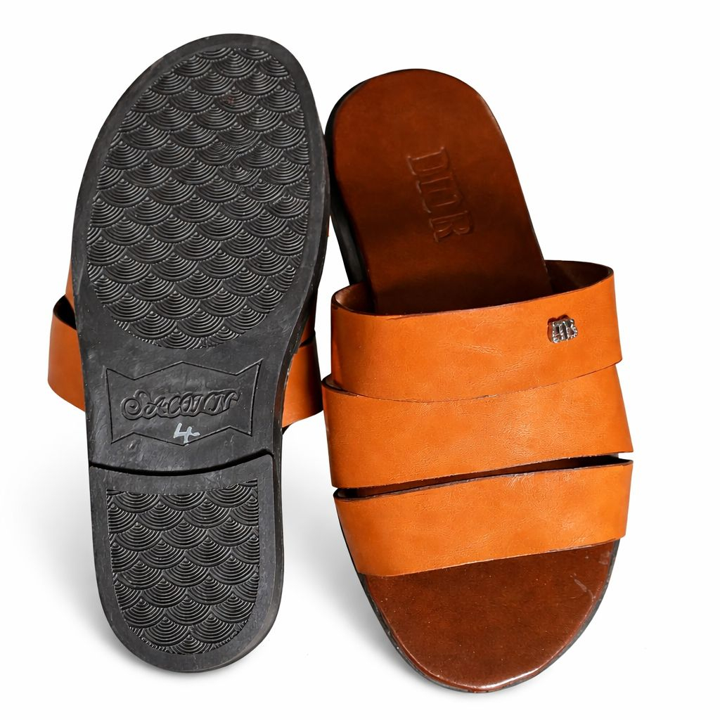 Mens Double Strap Slip On casual Sandals