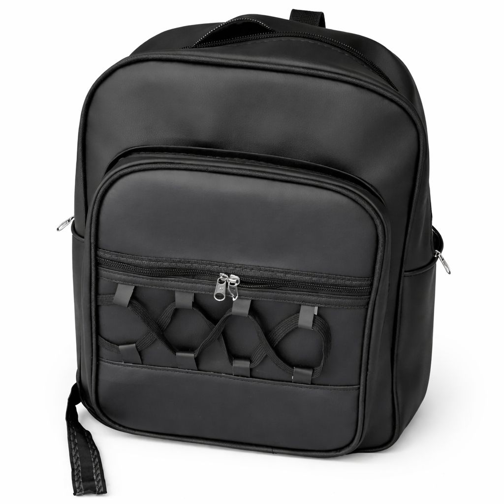Multi Compartment Sport Backpack with Front Storage Straps
