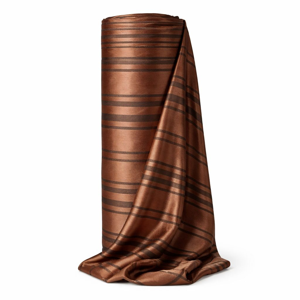 Brown Striped Senator Fabric