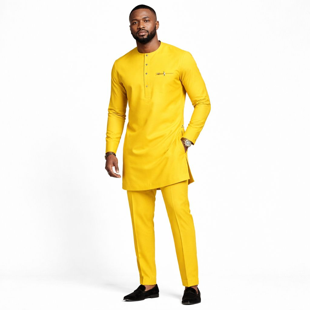 Bright Yellow Plain Fabric