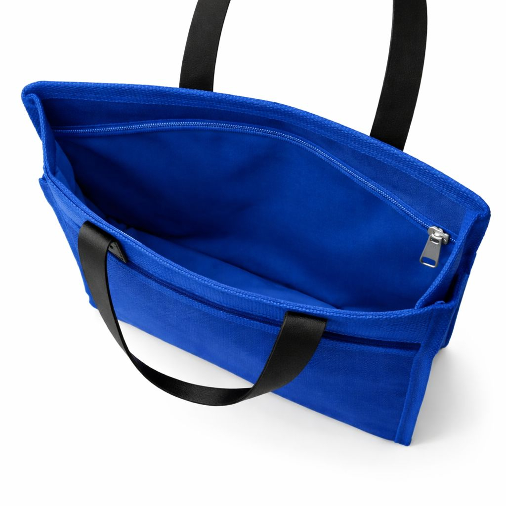 Durable Blue mutual purpose tote bag