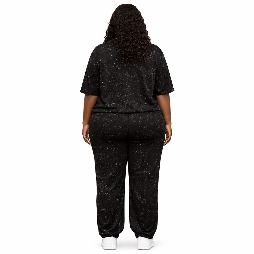 Alo Graphic Two Piece Set Black Casual Women Outfit