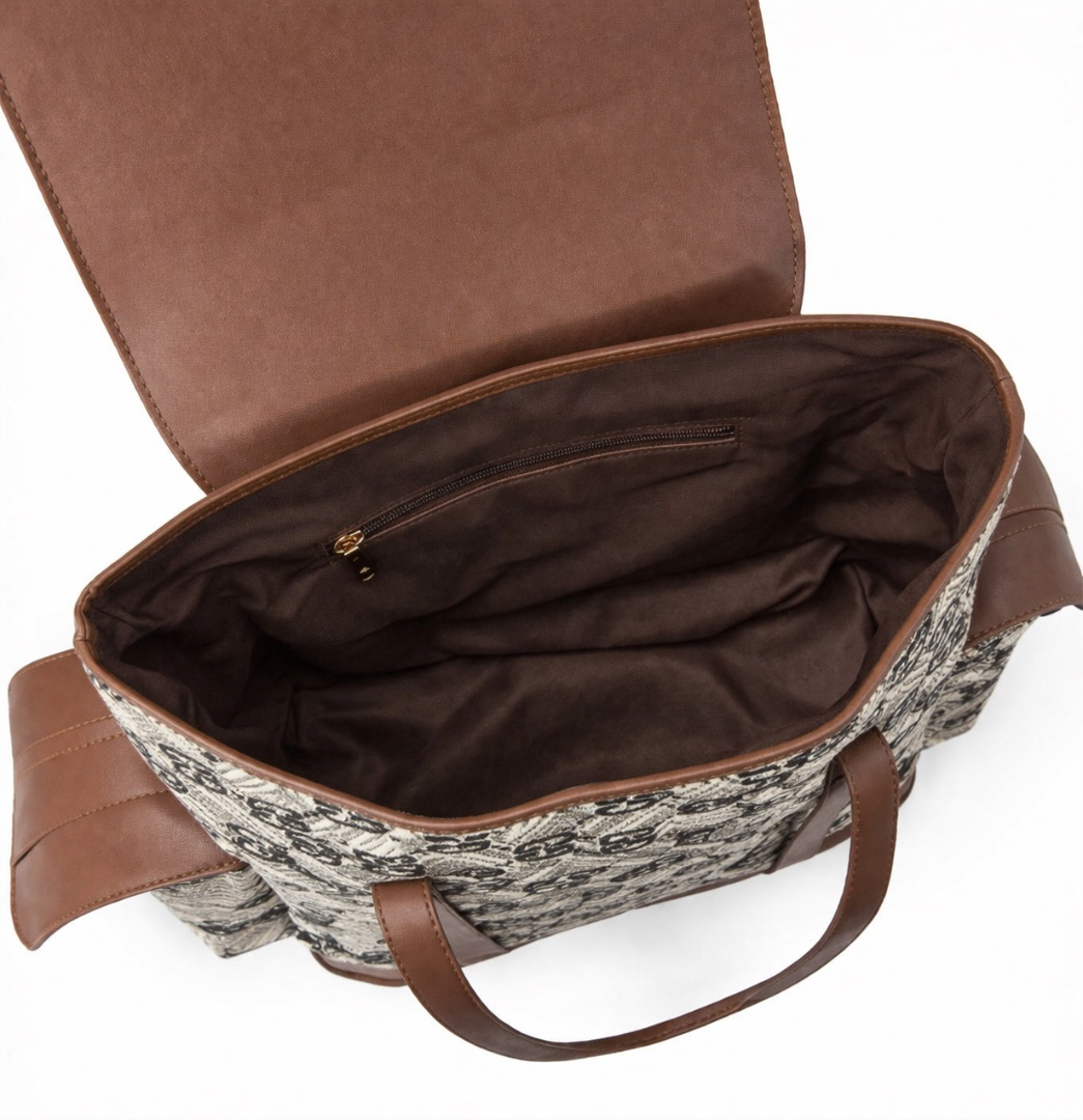 Quality Brown and beige Monogram Canvas Backpack