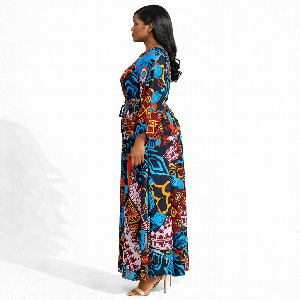 Womens African Print Two Piece Lounge Set