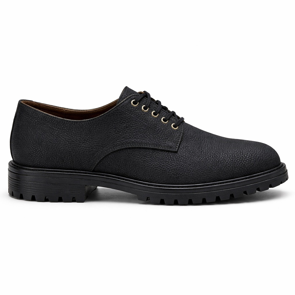 Matte Leather Loafers with Black Bit Detail