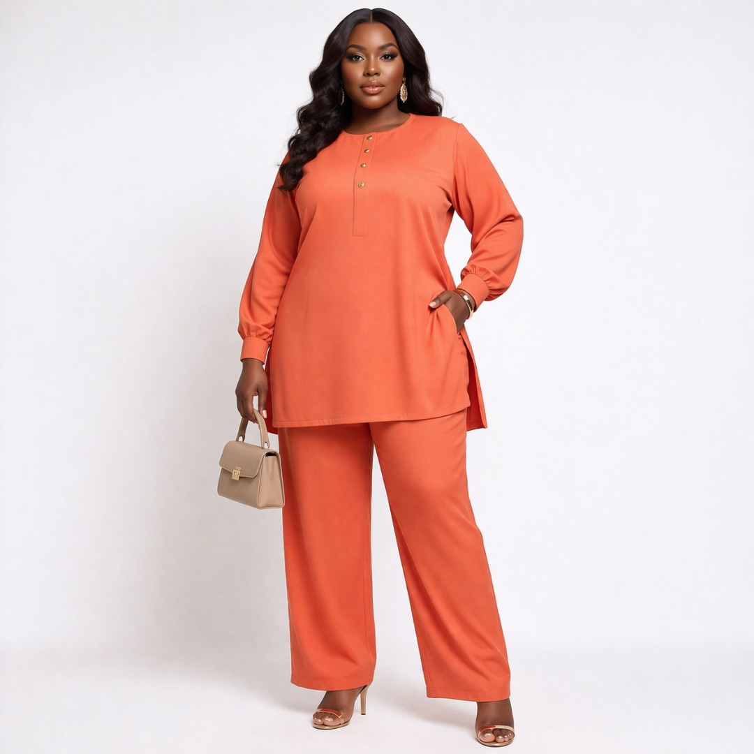 Premium Deep Orange Senator Fabric