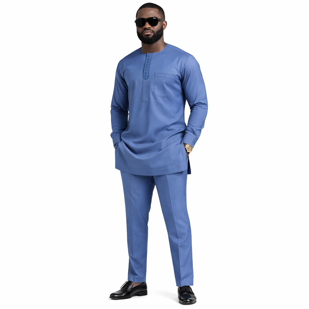 Premium Sky Blue Senator Fabric