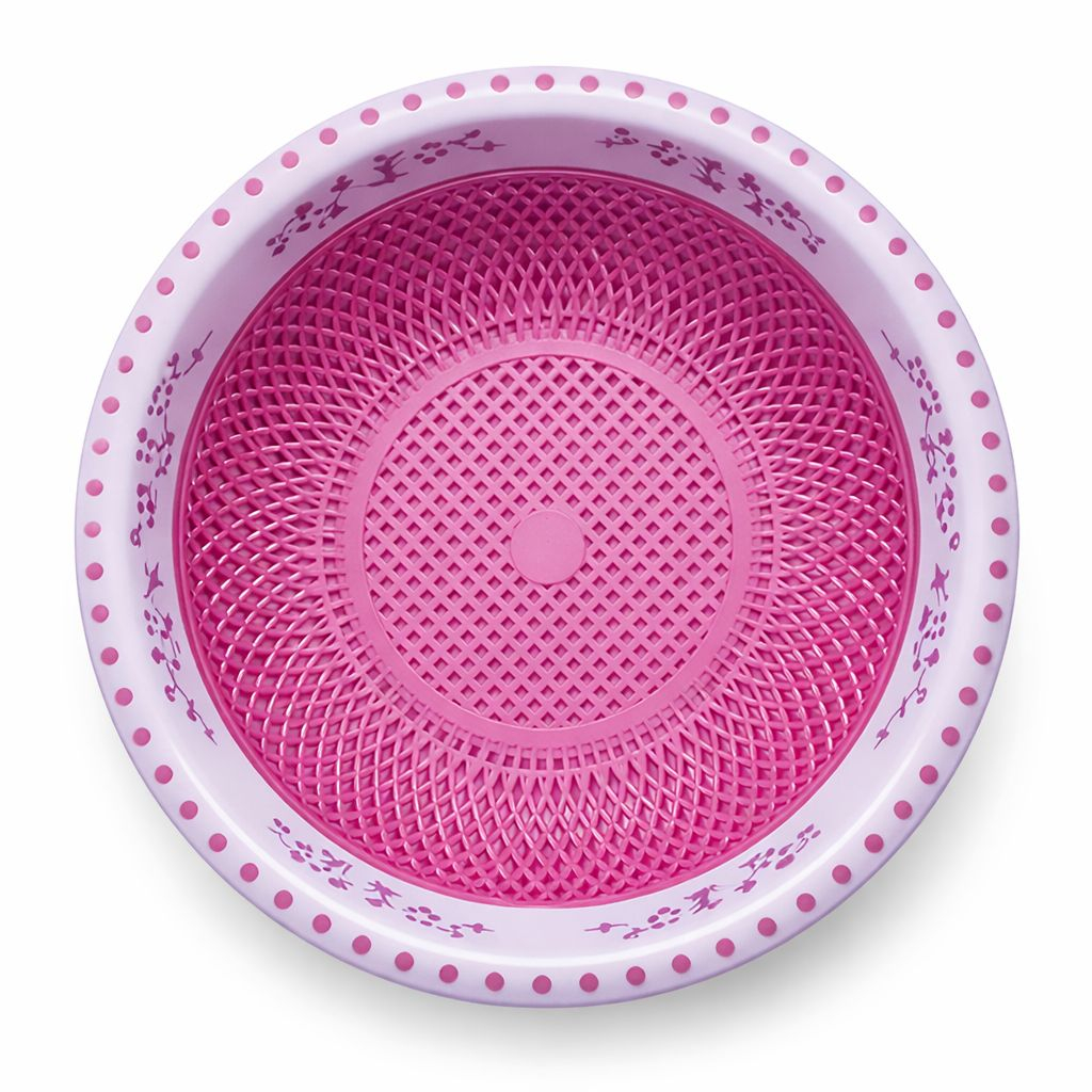 Plastic Kitchen Colander Bowl with Wide Rim