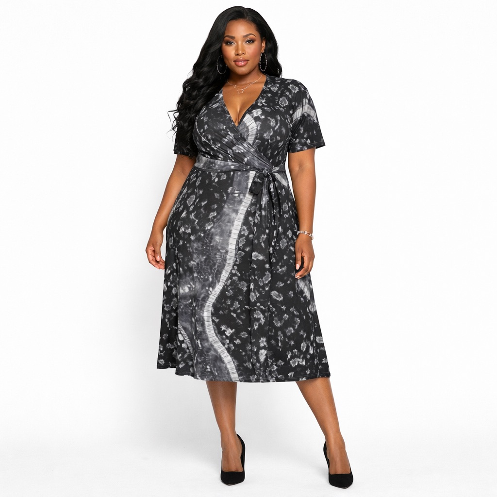 Premium Black and White Adire vintage Fabric