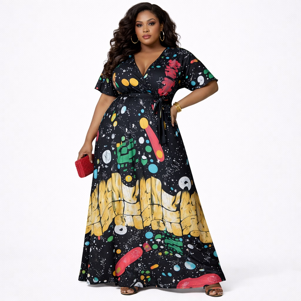 Premium Black Abstract Art vintage Fabric