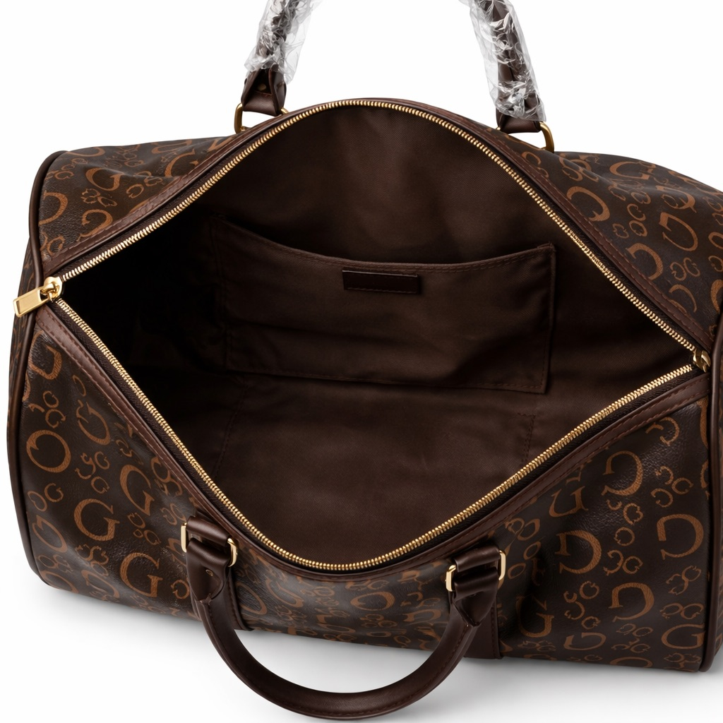 Premium Brown Monogram Travel Duffel Bag