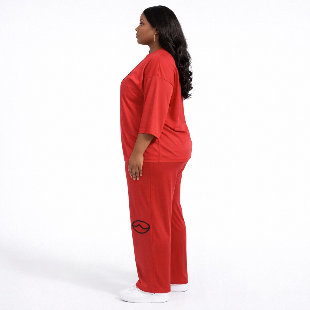 Premium Red Graphic Lounge Set