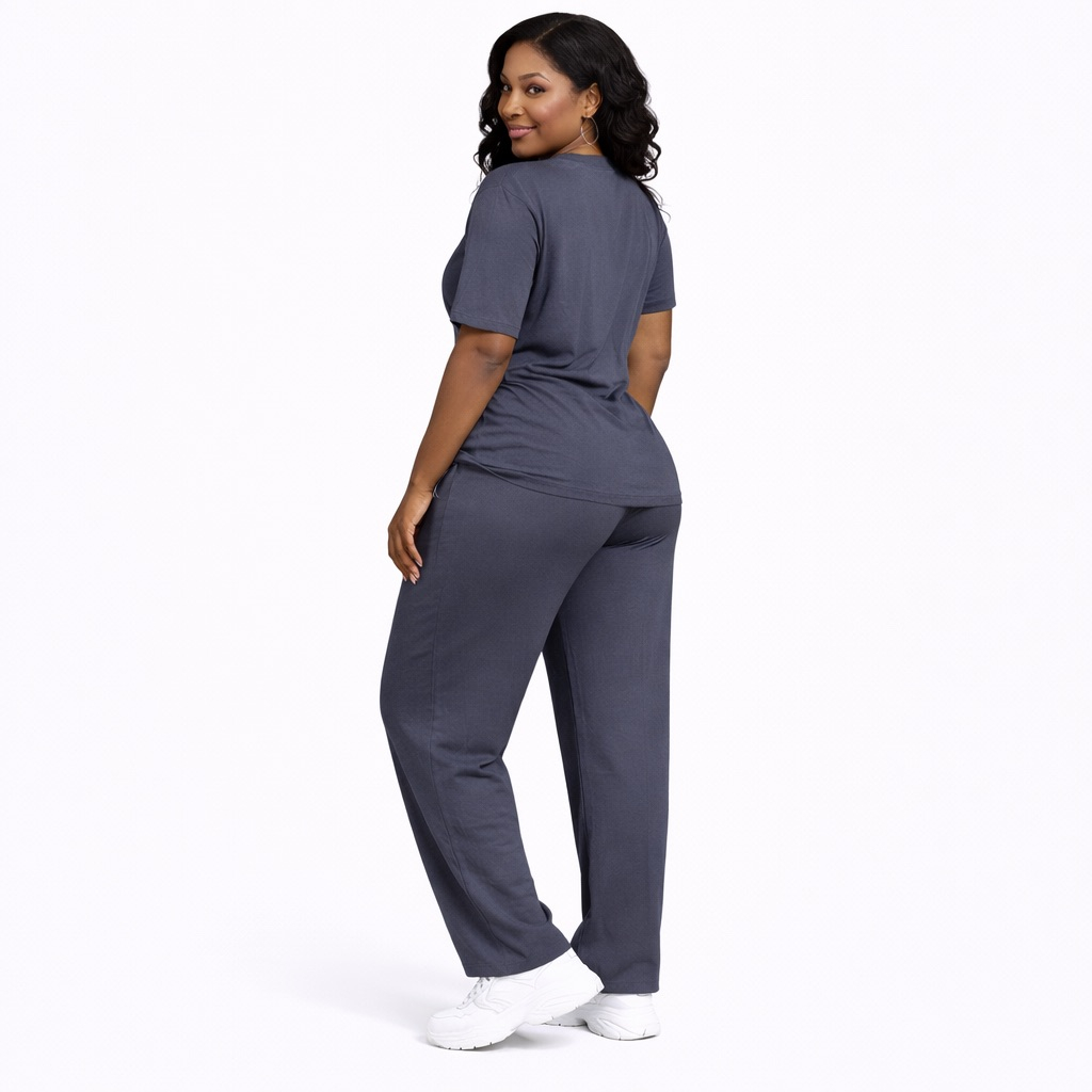 Womens Two Piece Casual T Shirt and Trouser Set