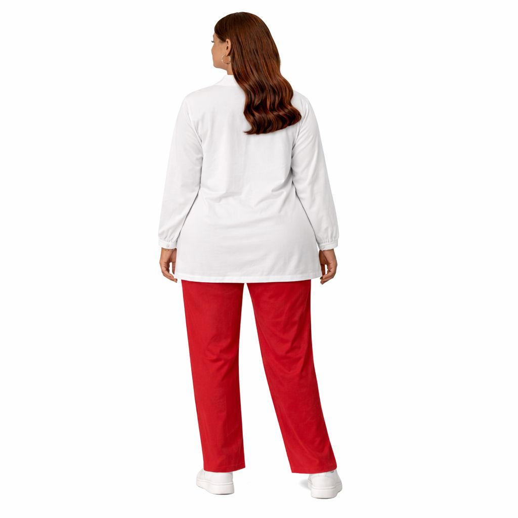 Red and White Button Front Co Ord Set Casual Two Piece Outfit