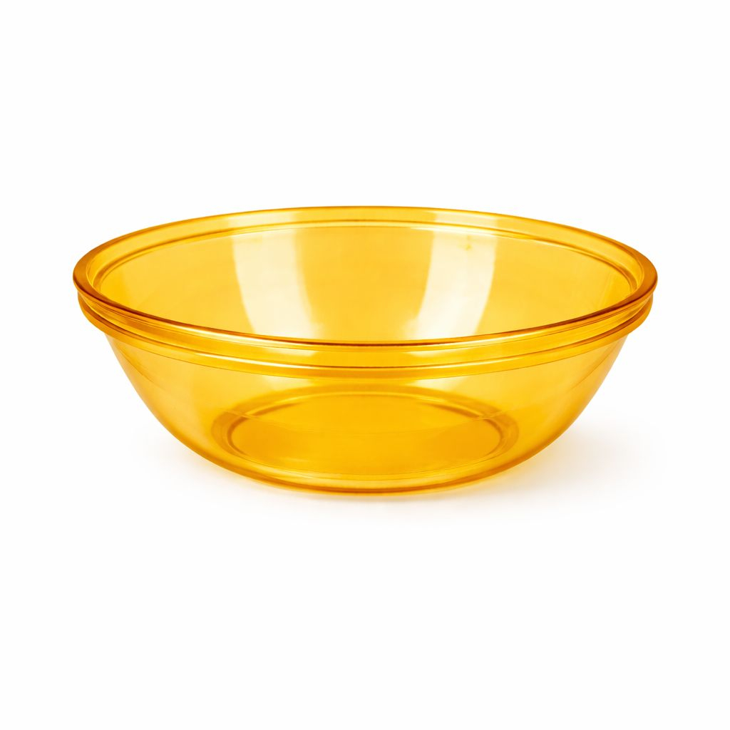 Amber Transparent Plastic Bowl Set