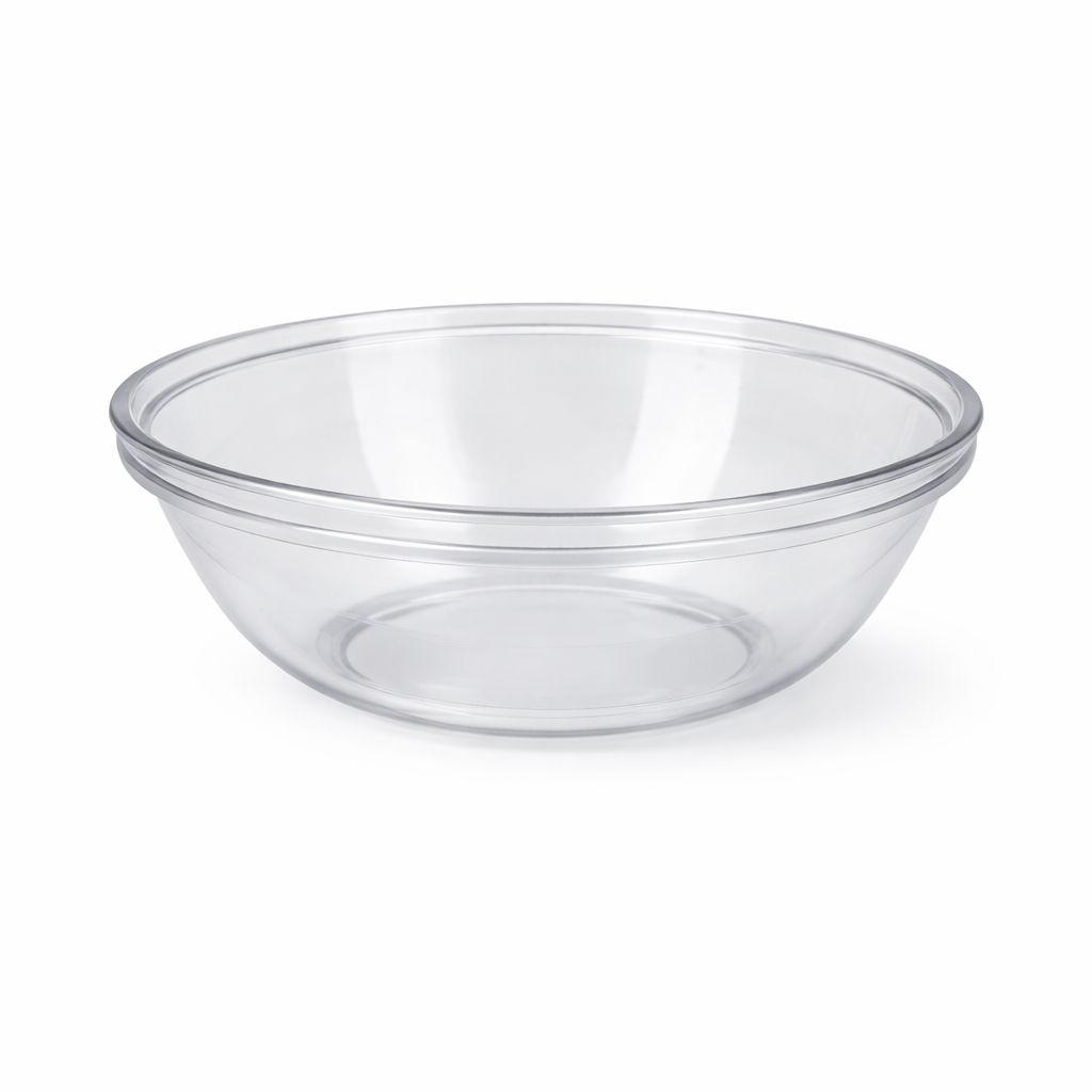 Amber Transparent Plastic Bowl Set