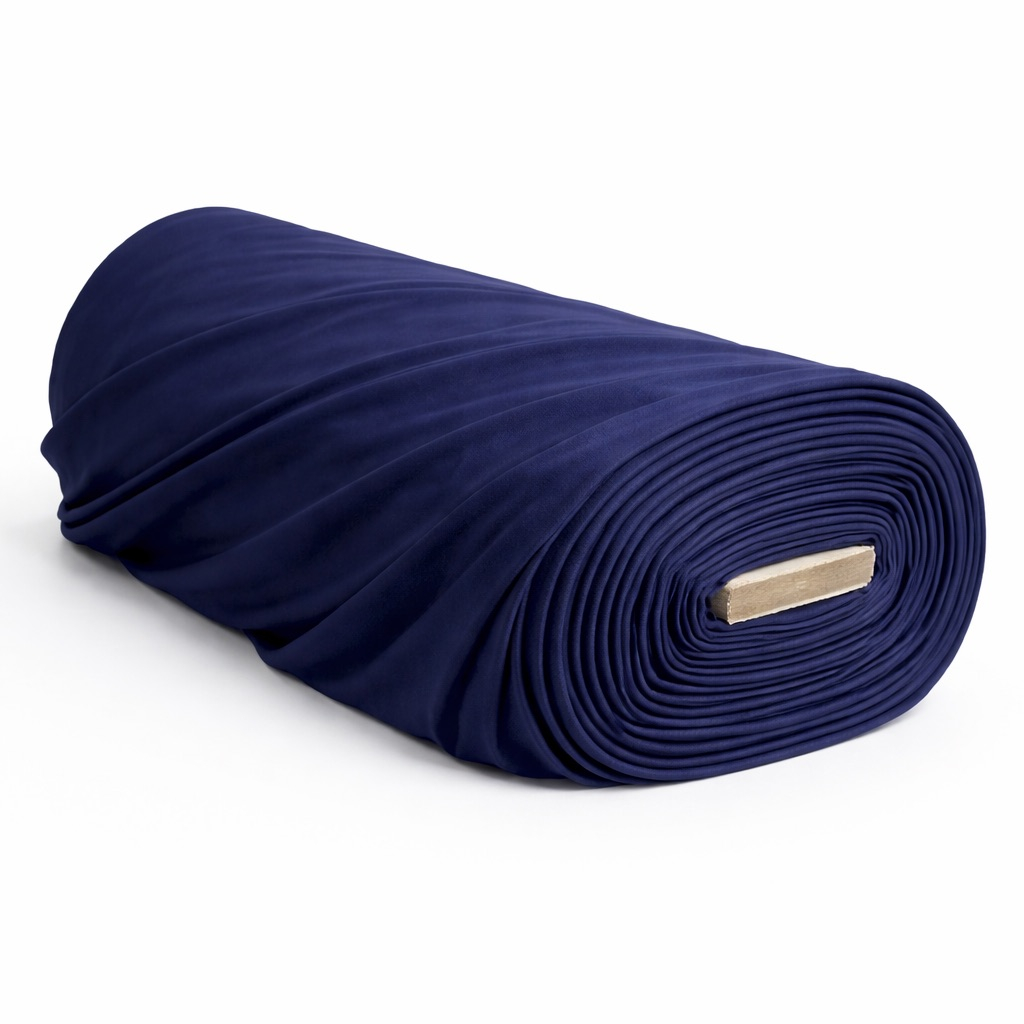 Navy Blue Soft Crepe Fabric Material