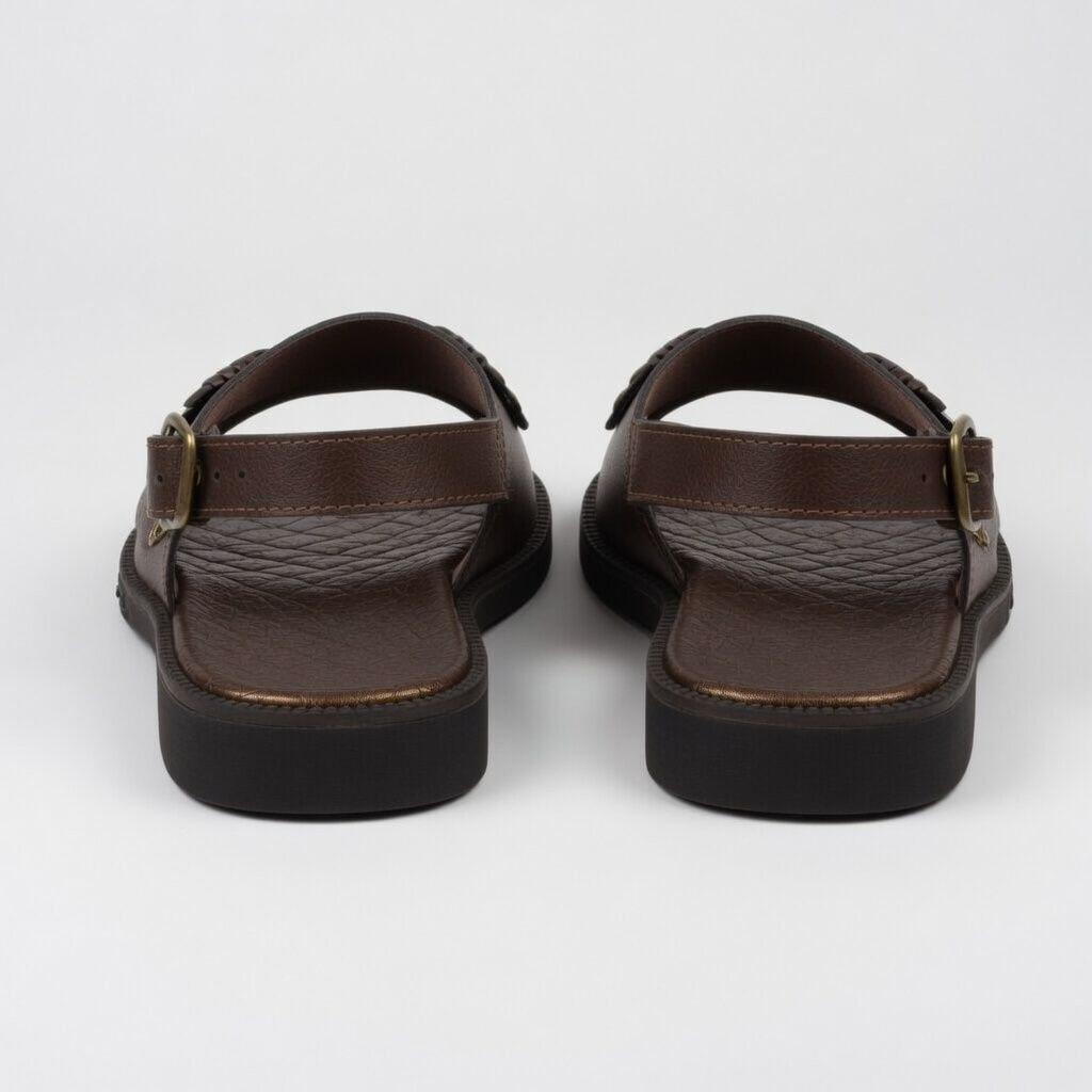 Mens Brown Casual Slingback Sandals