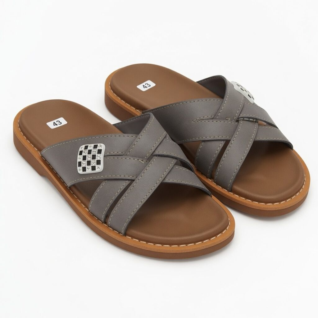 Artisanal Obsidian Basket Weave Crossover Slides
