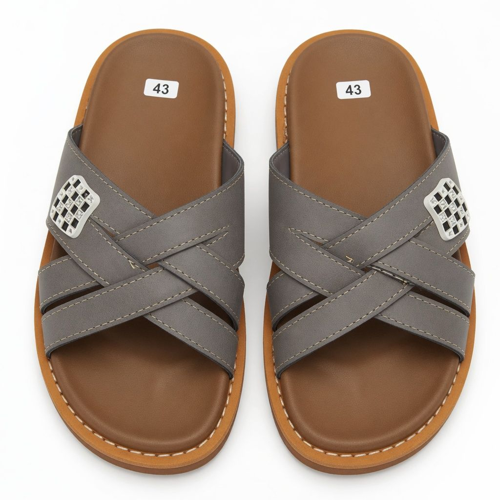 Artisanal Obsidian Basket Weave Crossover Slides