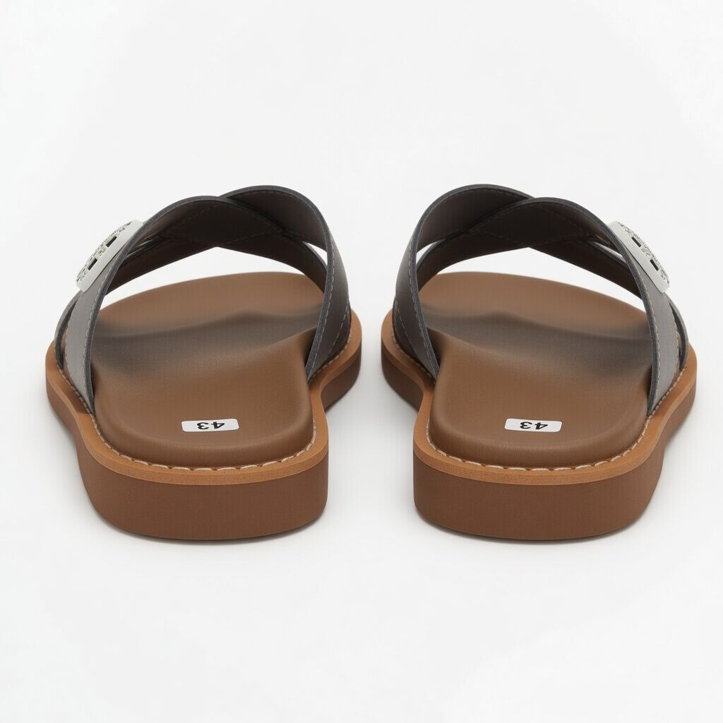 Artisanal Obsidian Basket Weave Crossover Slides