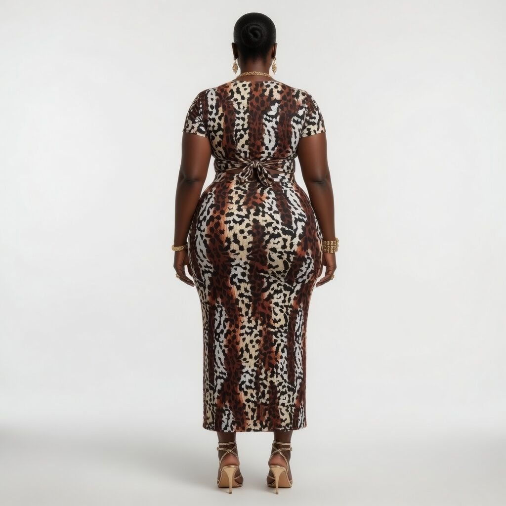Leopard Print Womens Dress