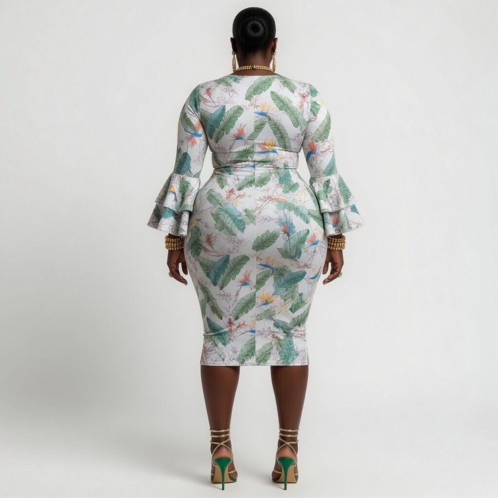 Floral Print LongSleeve Dress