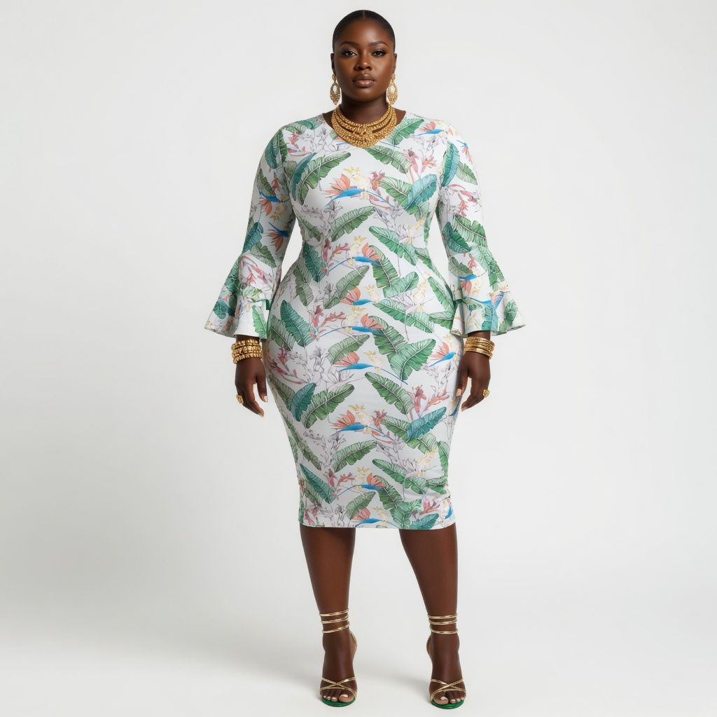 Floral Print LongSleeve Dress