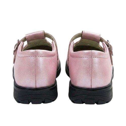 Pink T Strap Kids School Shoes