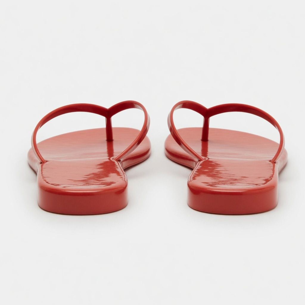 Bright Orange Flip Flop Sandal for Casual Wear