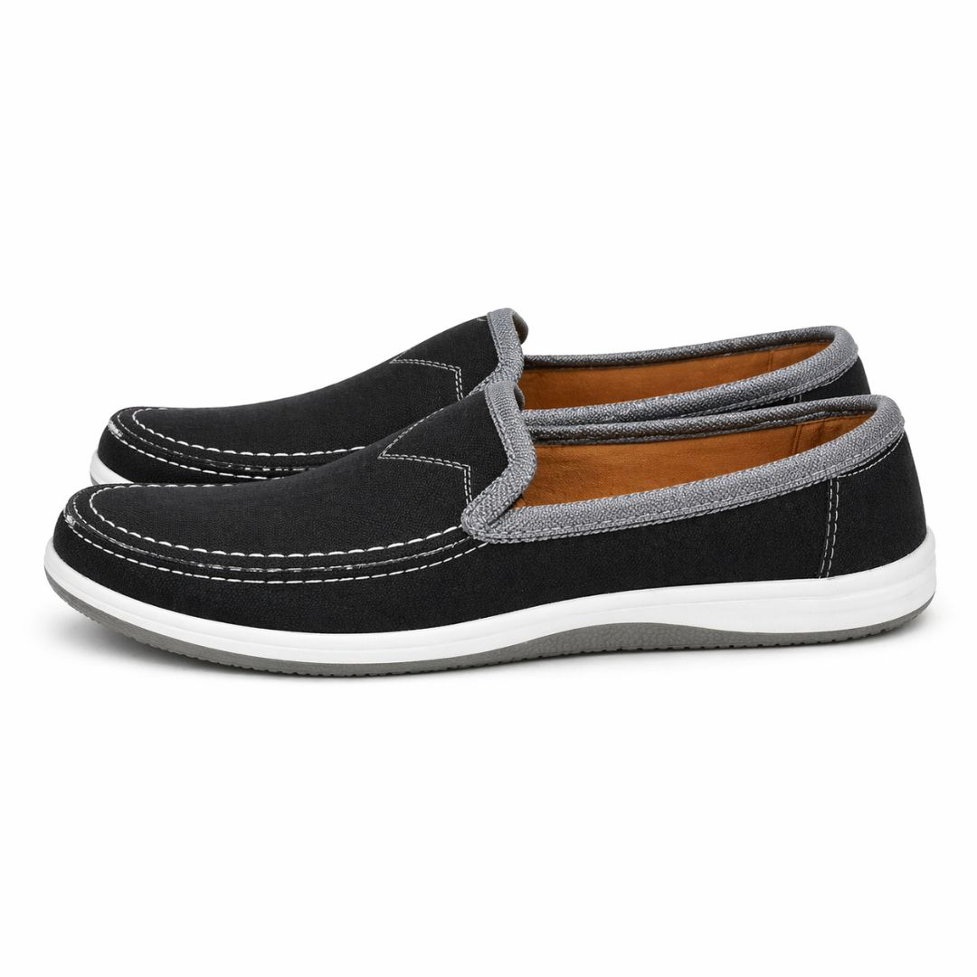 Mens Casual Canvas Slip On Loafers