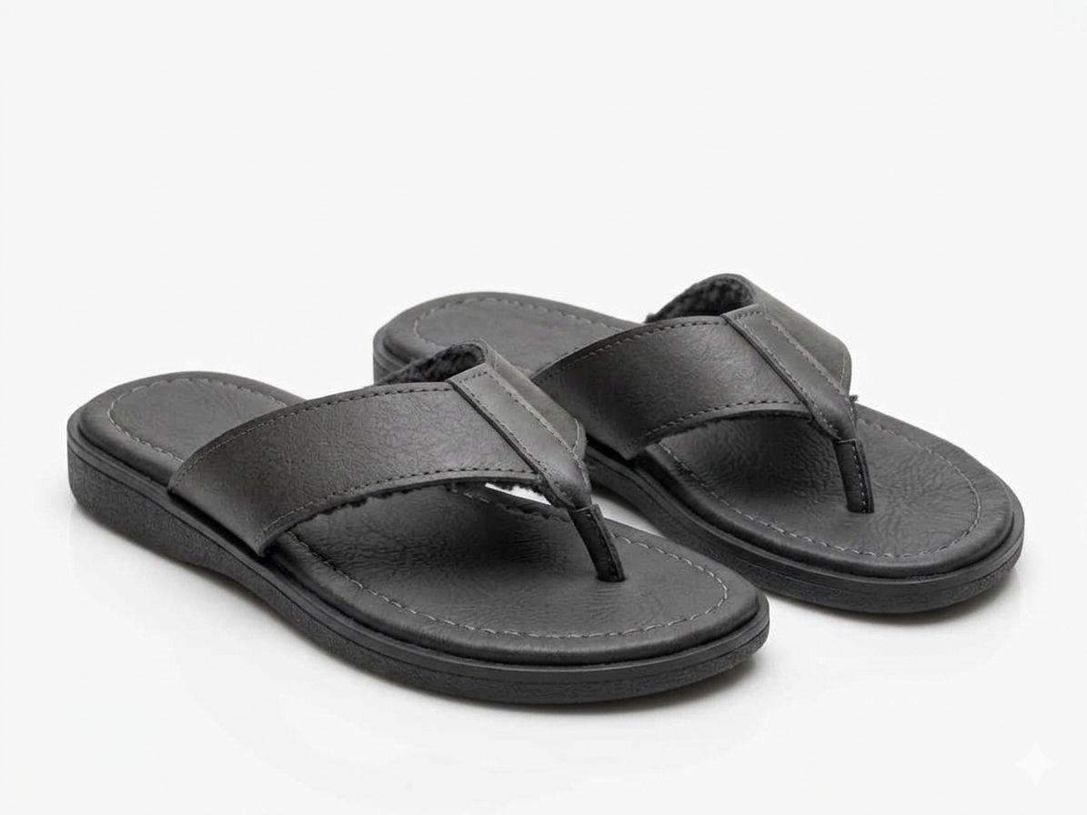Mens Comfortable Leather Thong Sandals