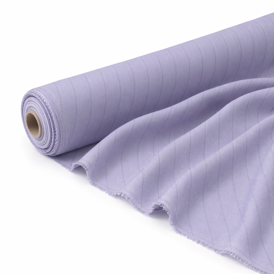 Premium White Pinstripe Elegant Fabric Material