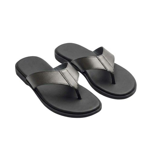 Mens Minimalist Cross Strap Slide Sandals