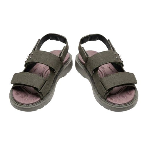 Mens Black Sandals with Adjustable Straps