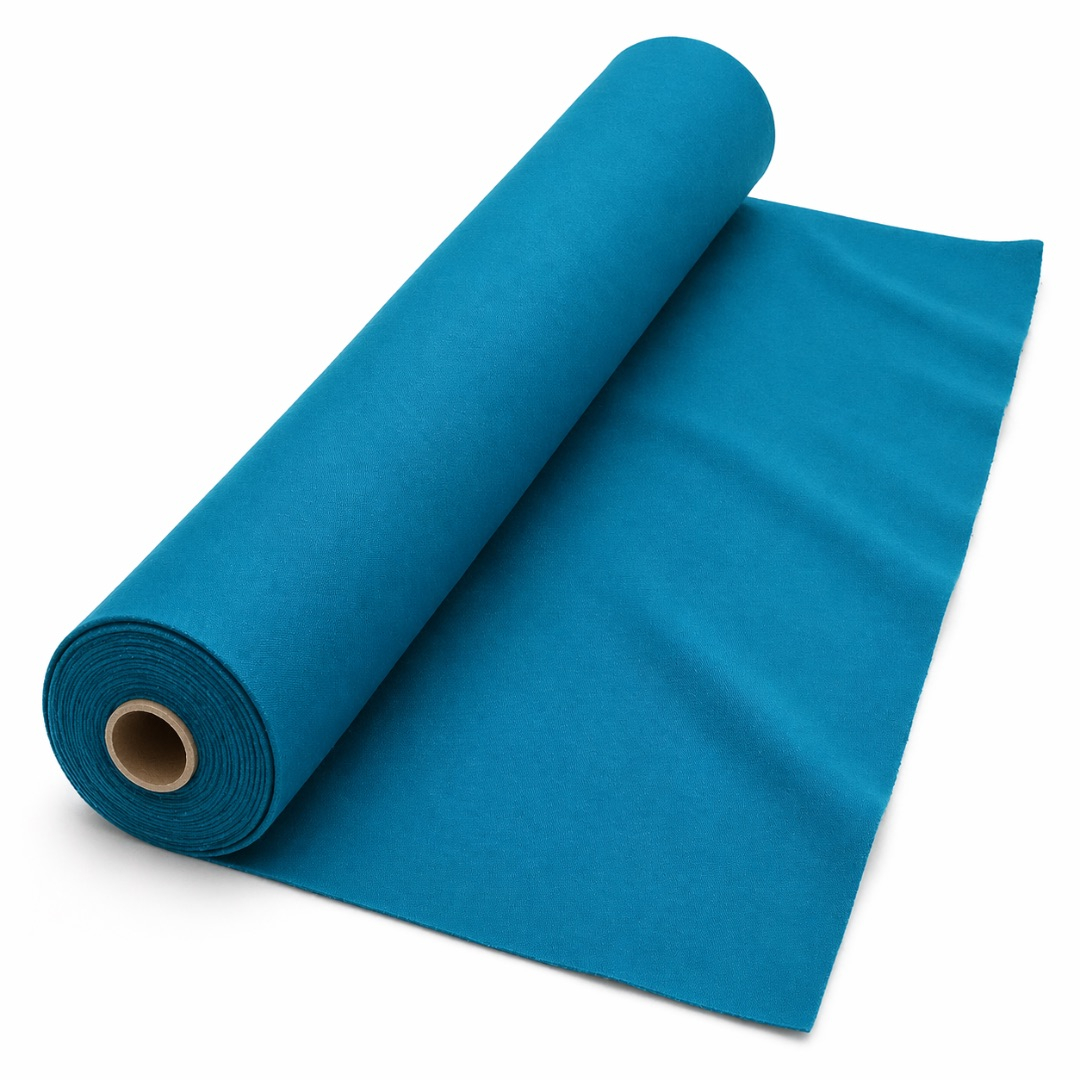 Teal Blue Plain Senator Suiting Fabric