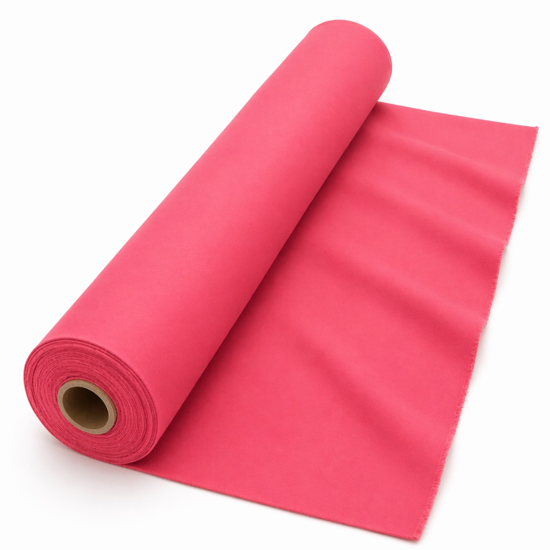 Coral Pink Plain Senator Suiting Fabric