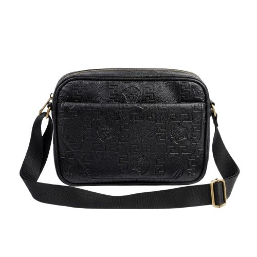 Geometric Pattern Crossbody Messenger Bag