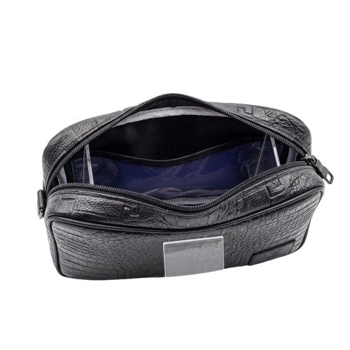 Geometric Pattern Crossbody Messenger Bag