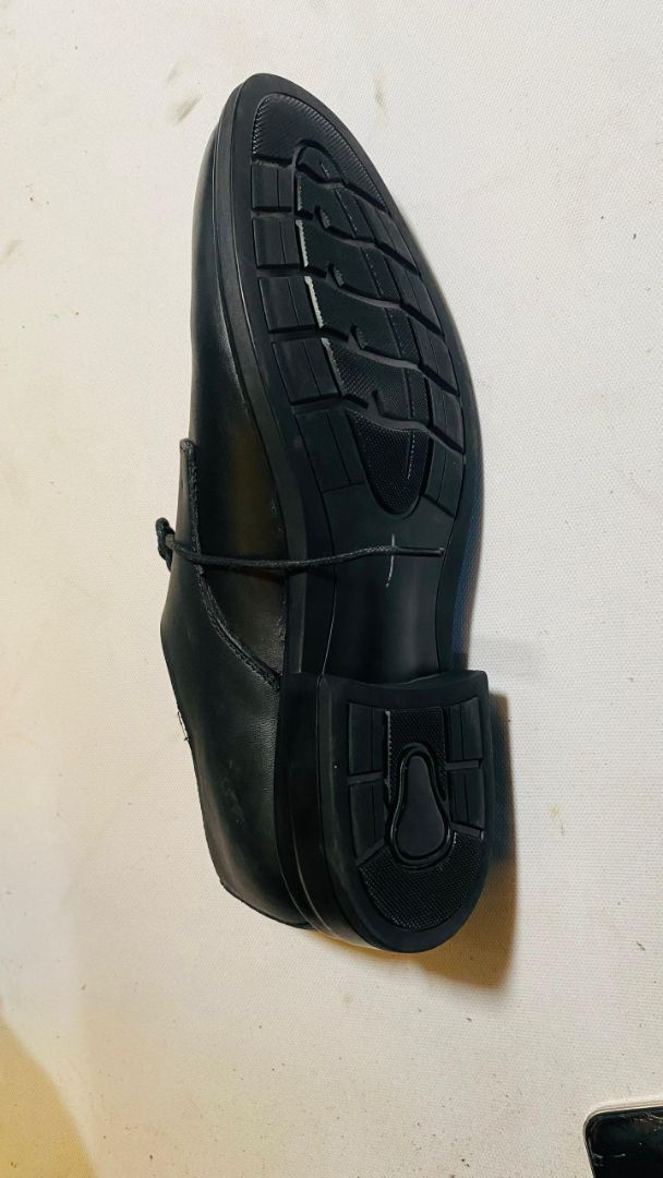 Classic Black Matte Leather Derby Shoes