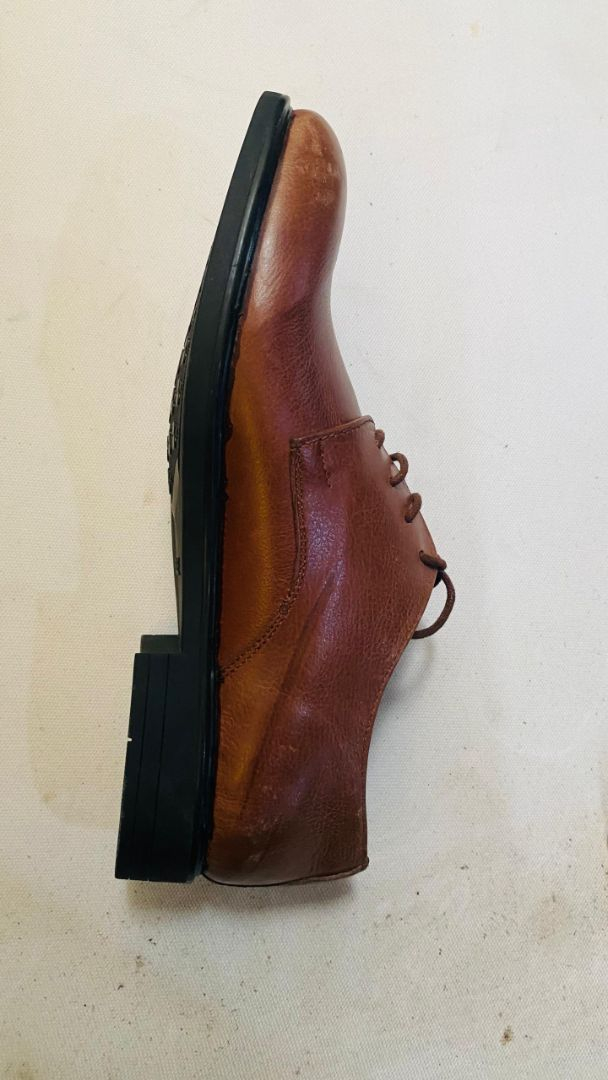 Brown Plain Toe Formal Shoes