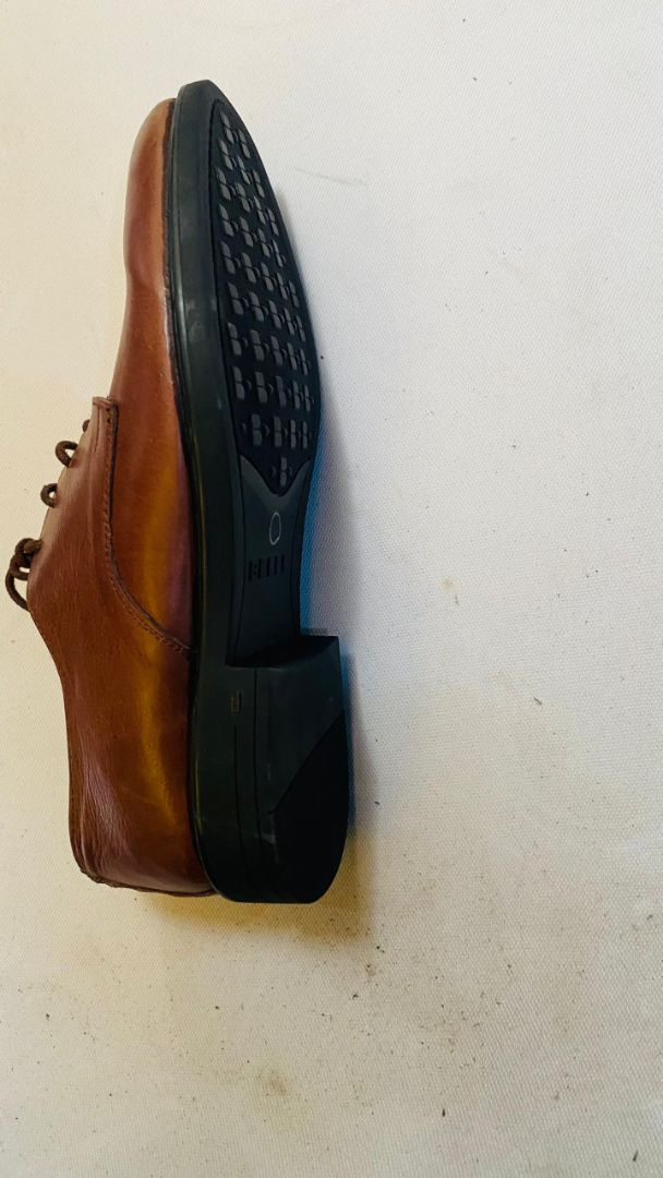 Brown Plain Toe Formal Shoes