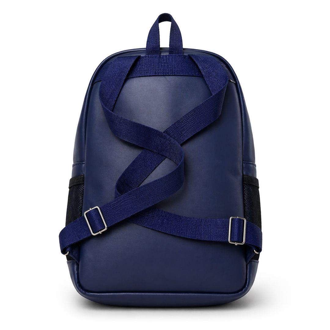 Two Tone Faux Leather Sling Bag with Embroidered Animal Design