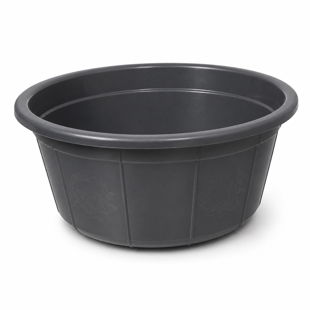 Large Capacity Round Plastic Wash Basin